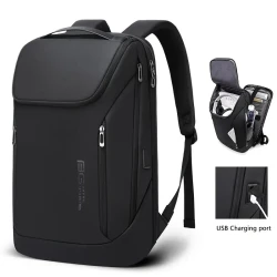 Men's Minimalist Business Travel Backpack - 15.6-inch Laptop Bag with Large Capacity