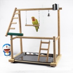 Bird Stand Desktop Training Cockatiel Playground Bird Toy Swing Climbing Ladder Bird Gear Supplies