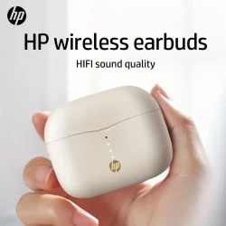 HP H23A True Wireless Earbuds with Touch Volume Control, 13mm HiFi Open-Back Speaker, Tangle-Free Type-C Cable, No Noise Control, Condenser Mic, 300mAh Lithium Polymer Battery, BT 5.3 – Compatible with Cellphones