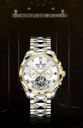 Reef Tiger Men's Watch, Luminous Automatic Mechanical Watch, Original Brand Business Men's Watch