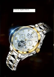 Reef Tiger Men's Watch, Luminous Automatic Mechanical Watch, Original Brand Business Men's Watch