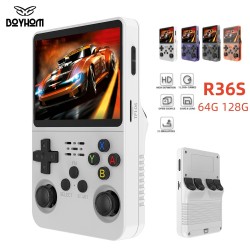 R36S Retro Handheld Game Console – Open Source Linux System with 3.5-Inch IPS Screen, 64GB/128GB Storage