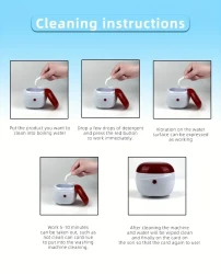 Elegant Automatic Denture Cleaner: Effortlessly Cleans Dentures, Toothbrushes, and Jewelry - Battery Operated with Filter