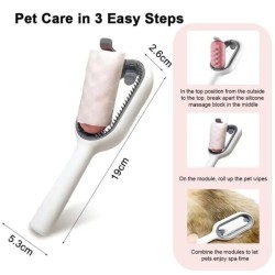 Wet pet Brush with Water Tank