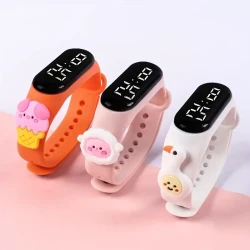 Cute Doll Cartoon LED Watch Set