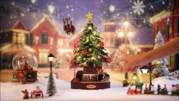 ROBOTIME 3D Christmas Melody Tree Puzzle, DIY Model Kits For Christmas Gift AMS01