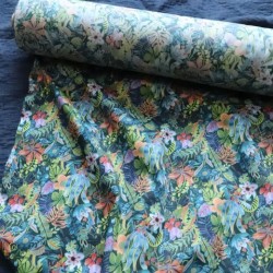 Military Green Cotton Printed Fabric Is Fashionable