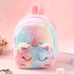 Whimsical Unicorn Furry Backpack