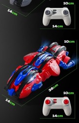 Drop-resistant High-speed Driving Six-wheel Flip Children's Drift Remote Control Car