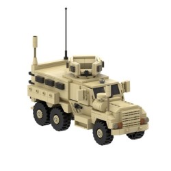 MOC-67379 6x6 Mine Anti-ambush Vehicle Military Model Toy