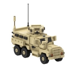 MOC-67379 6x6 Mine Anti-ambush Vehicle Military Model Toy