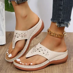 Clip Toe Wedge Sandals Women Summer