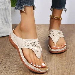 Clip Toe Wedge Sandals Women Summer