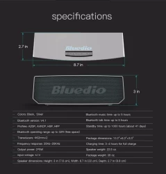 Bluedio BS-5 Mini Bluetooth speaker