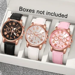 Elegant Roman Quartz Women’s - Watches Set