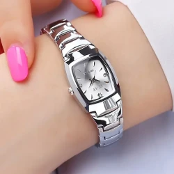 Square Rhinestone Quartz Watch for Women