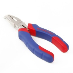 Double color sleeve handle curved nose pliers