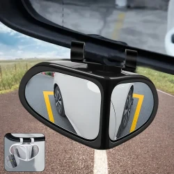 2pcs HD Blind Spot Mirrors for Cars - 360° Adjustable