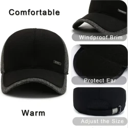 Men's Thickened Warm Duckbill Cap