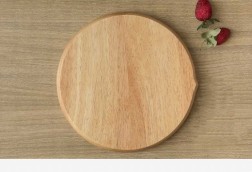 Creative And Personalized Round Compartment Tray Solid Wood Dried Fruit Platter Snacks Nuts Snacks Refreshments, Wooden Plates