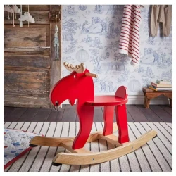 Wooden Rocking Horse Children's Toy Wooden Swing Horse EKORRE