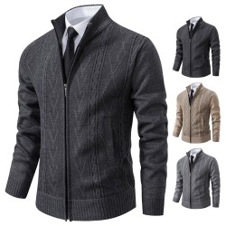 Men’s Cashmere Padded Knitted Sweater Coat Men’s Cashmere Padded Knitted Sweater Coat