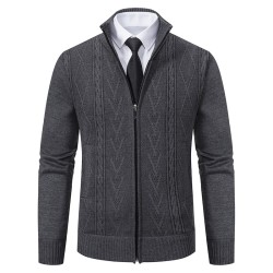 Men’s Cashmere Padded Knitted Sweater Coat Men’s Cashmere Padded Knitted Sweater Coat