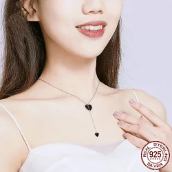 Fashion Size Black Love Necklace Women