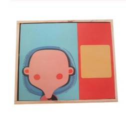 Montessori Magnetic Fun Puzzle Children's Wooden Puzzle Box Game Cartoon Educational Painting Toys For Children Gift Antistress