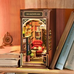 Rolife 3D DIY Wooden Book Nook Shiguang Bookstore With LED For Xmas Gifts