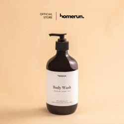 Homerun Vegan Body Wash 500ml Geranium VEGAN NATURAL SHOWER SOAP Sensitive Skin Eczema