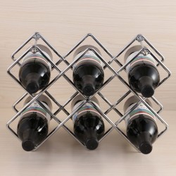 Removable Creative Metal Honeycomb Red Wine Frame Tieyi Wine Frame Hotel Home Soft Decoration Wine Cabinet Arrangements