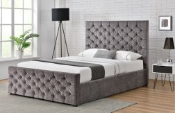 King Bed 167.5 x 203cm Silver