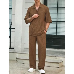 Short-Sleeved Top & Loose Trousers for Men