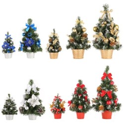 Family Christmas Gift Mini Artificial Christmas Tree Decorations