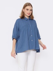 NUMOM_ ARA - Crinkle Maternity Nursing Shirt Ladycrush