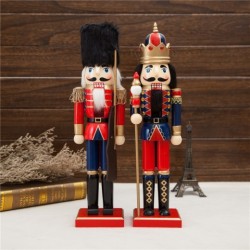 Wooden Crafts 38CM Christmas Gift Walnut Clip Soldier Puppet Christmas Gift Ornaments Foreign Trade