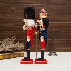 Wooden Crafts 38CM Christmas Gift Walnut Clip Soldier Puppet Christmas Gift Ornaments Foreign Trade