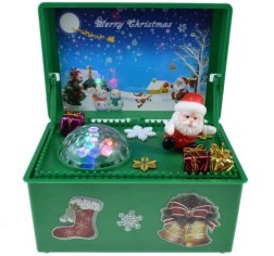 Electric lift Christmas music gift box