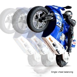 Balanced Remote Control Stunt Electric Motorcycle Can Stand And Drift Sound And Light Toy