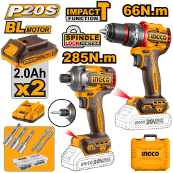 Drill 2pcs Set Lithium-Ion 20V