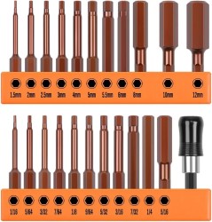 Hex Head Allen Wrench Drill Bit 23pc Set