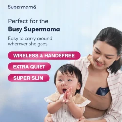 Supermama Lab Electric Breast Pump Handsfree | Portable & Wearable with Remote [Cordless] | Maximum and Painless Breast