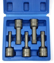 Bolt Extractor 5pc 1/2″ Drive Impact Kit Reverse Thread Stud