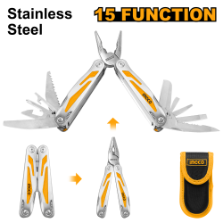 Foldable multi-function tool 15 func S/S