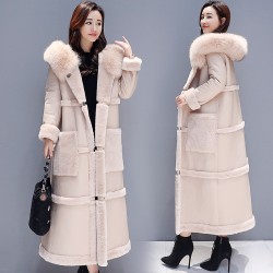 Personalized Mid-length Loose Pockets Cotton-padded Coat