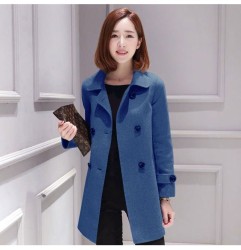 Wool Mid-length Korean Style Slim Fit Slimming And Fashionable Woolen Women's Overcoat