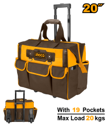 Rolling rigid tool bag 19 Pockets 20