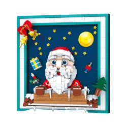 Christmas Photo Frame Small Particles Puzzle Assembling Building Blocks Children's Toys