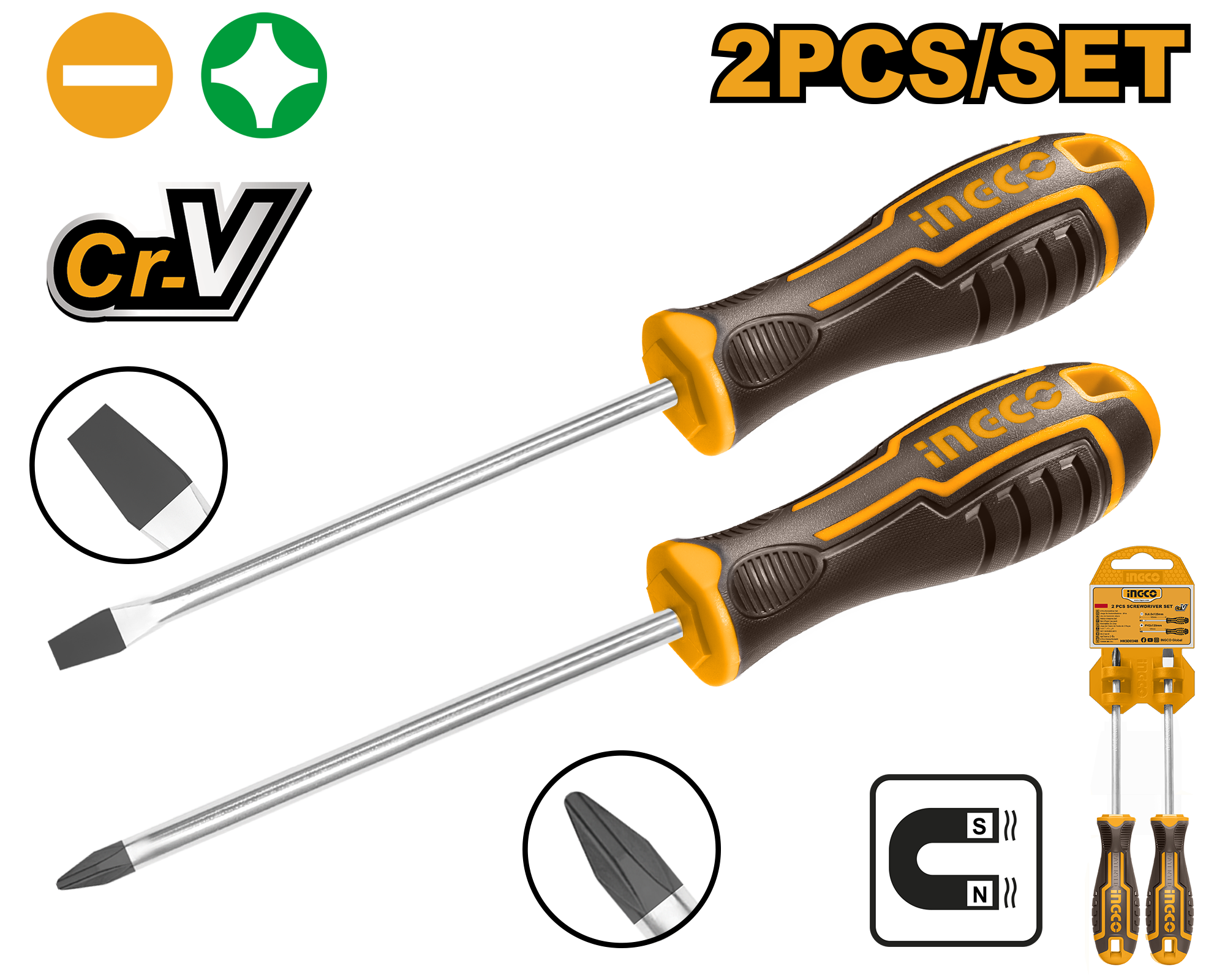 Screwdriver 2Pcs Set